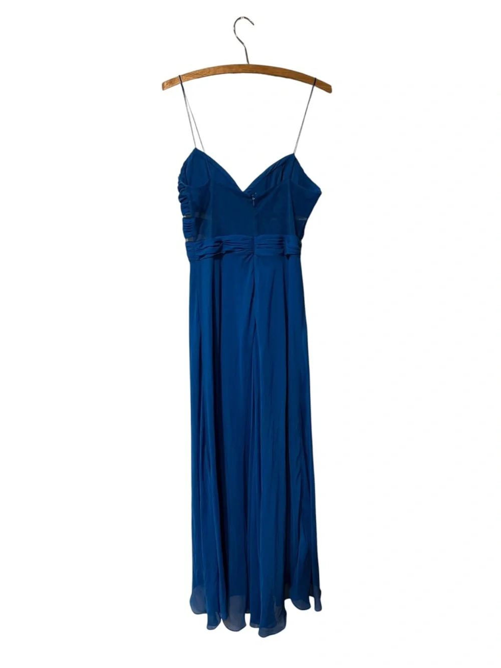 Fairy Logan by Adrianna Papell Blue Chiffon High Low Formal Dress Size 11/12 - Picture 4 of 9